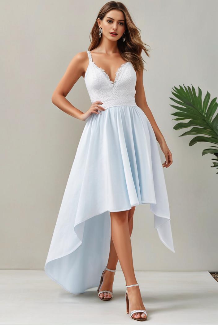 plus size sequin high low deep v neck tulle evening dresses 113372