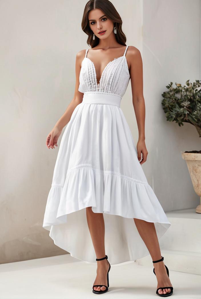 plus size sequin high low deep v neck tulle evening dresses 113378