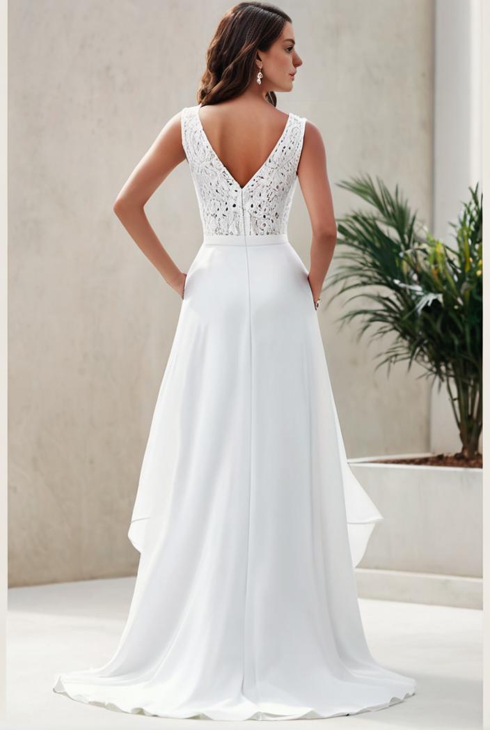 plus size sequin high low deep v neck tulle evening dresses 113383