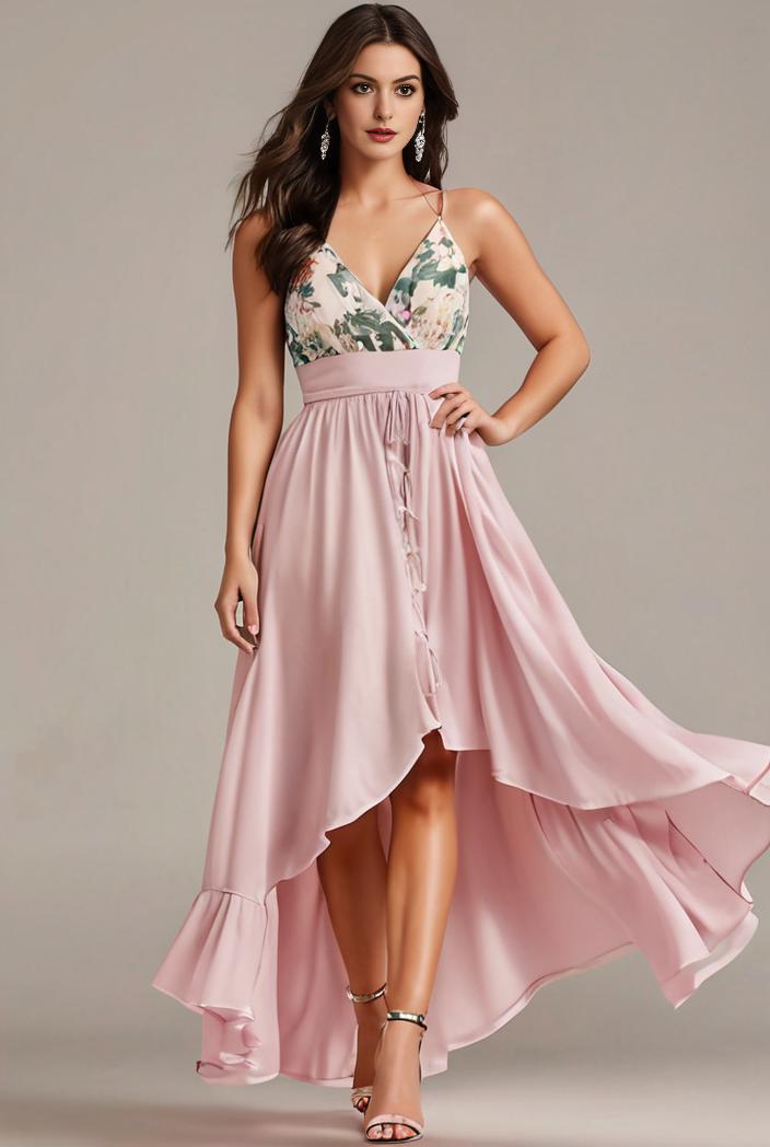 plus size sequin high low deep v neck tulle evening dresses 113400