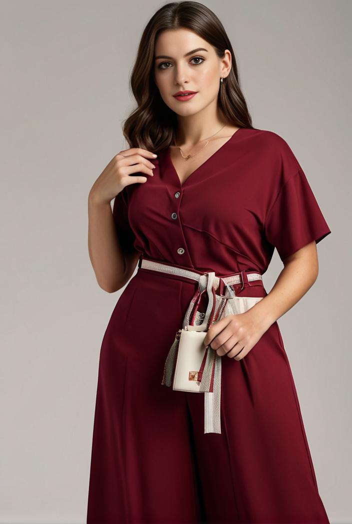plus size simple chiffon pleated a line round neckline bridesmaid dress 113809
