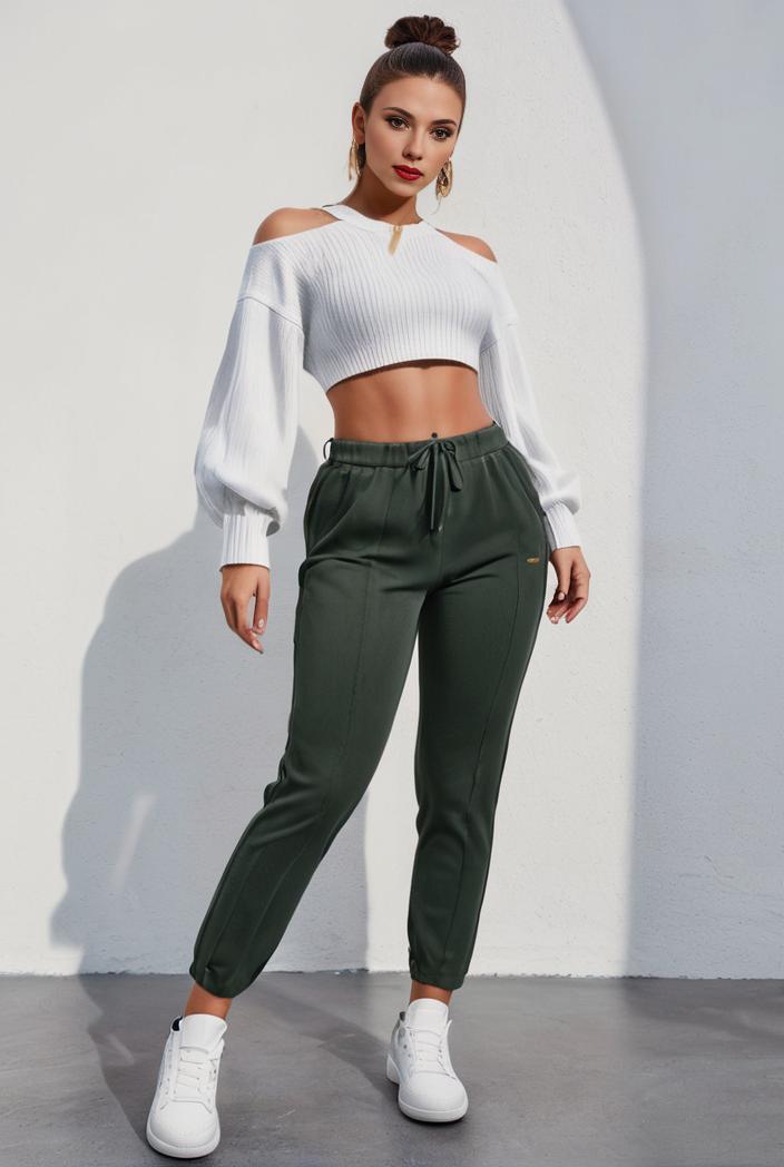 slim fit drawstring denim jeans with elastic waist for women 109773