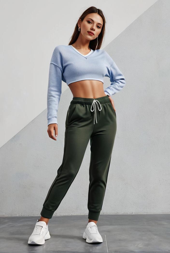 slim fit drawstring denim jeans with elastic waist for women 109777