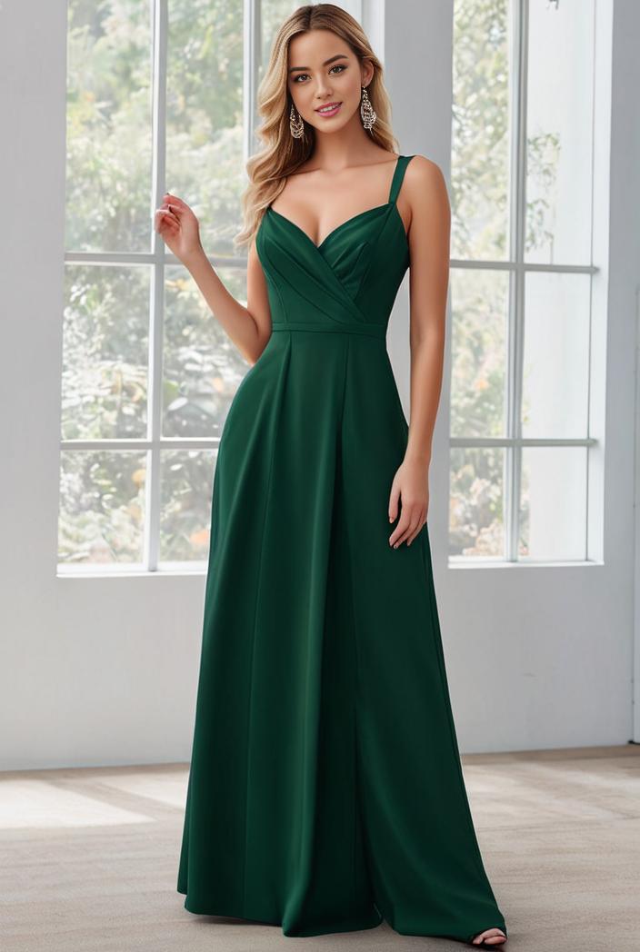 convertible chiffon lace open back spaghetti straps bridesmaid dress 129796