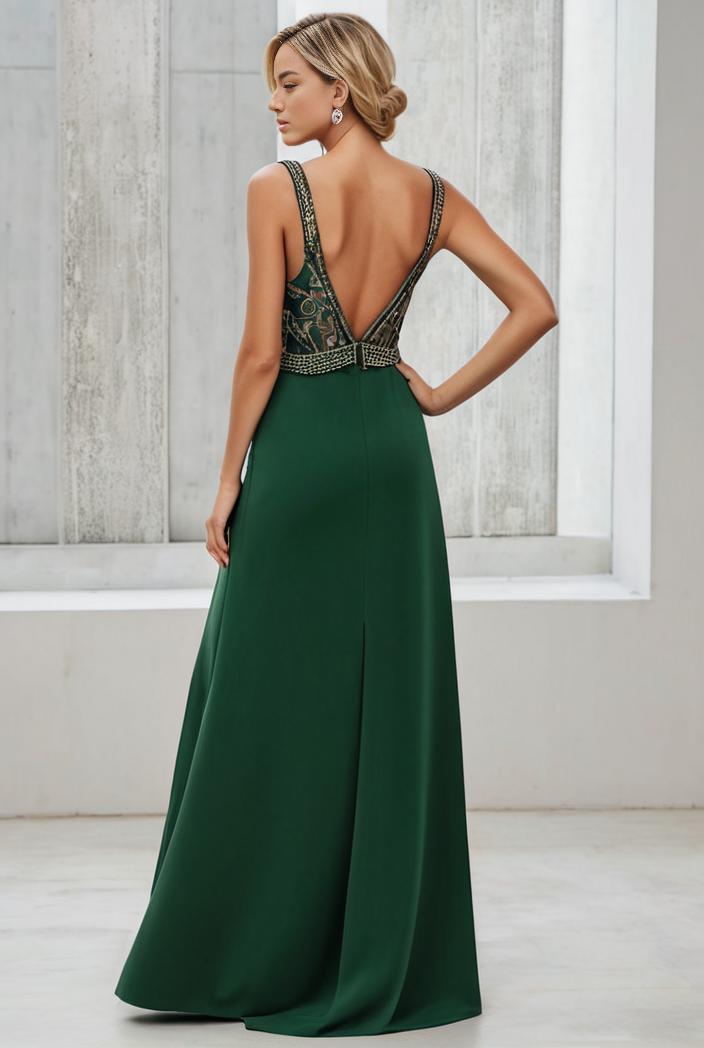 convertible chiffon lace open back spaghetti straps bridesmaid dress 129801