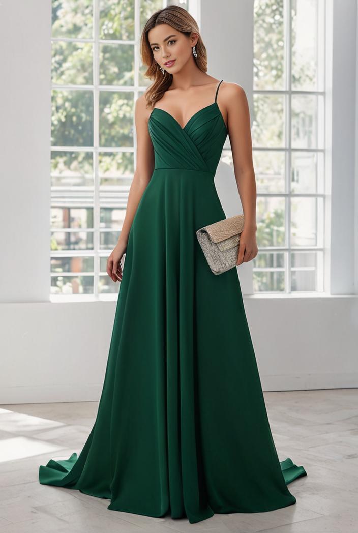convertible chiffon lace open back spaghetti straps bridesmaid dress 129810