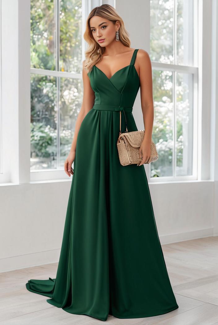 convertible chiffon lace open back spaghetti straps bridesmaid dress 129814