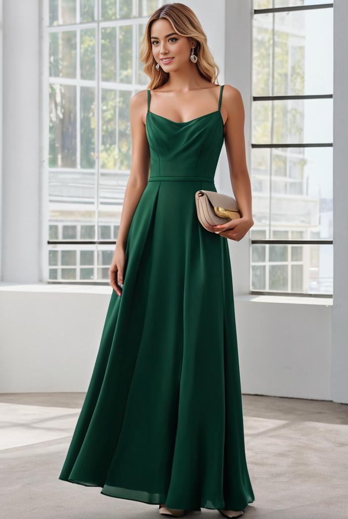 convertible chiffon lace open back spaghetti straps bridesmaid dress 129821