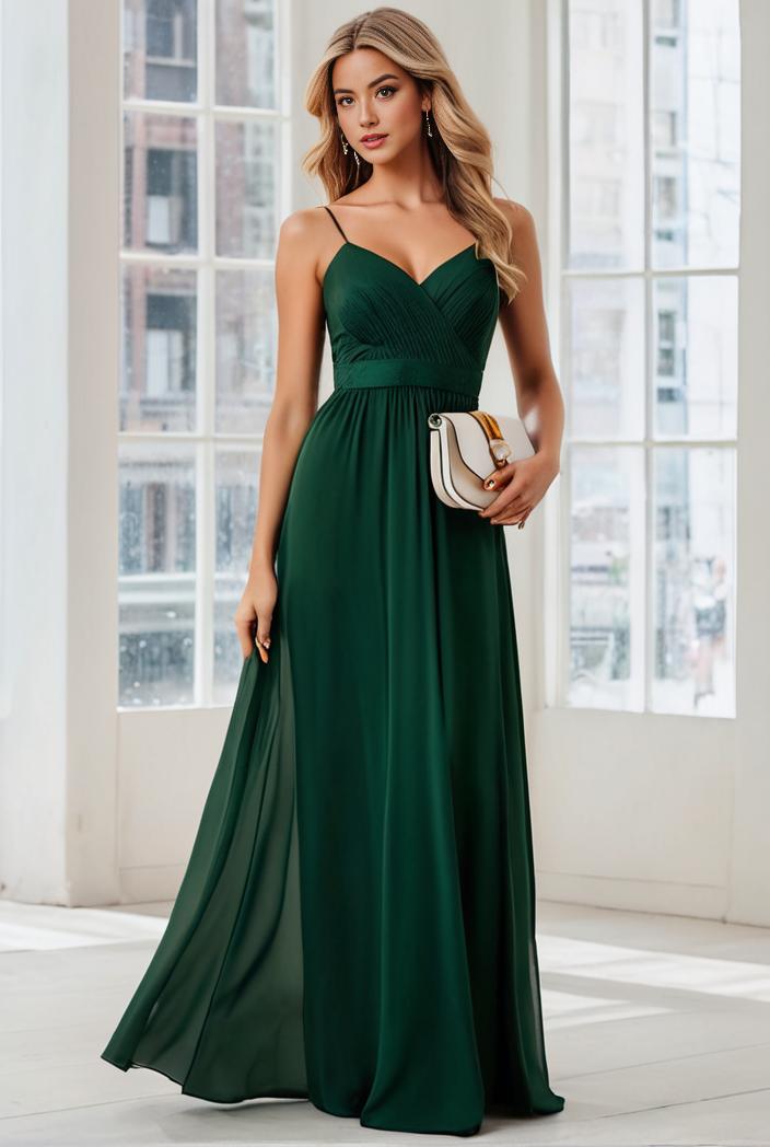 convertible chiffon lace open back spaghetti straps bridesmaid dress 129824