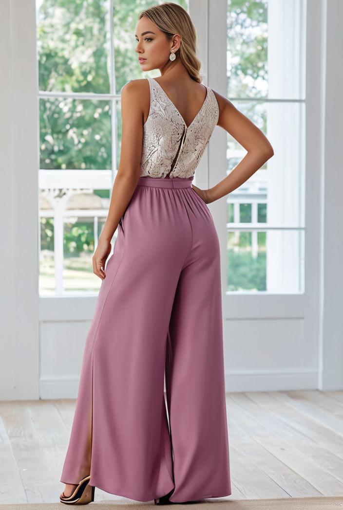 convertible chiffon lace open back spaghetti straps bridesmaid dress 129843
