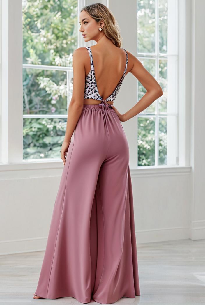 convertible chiffon lace open back spaghetti straps bridesmaid dress 129846