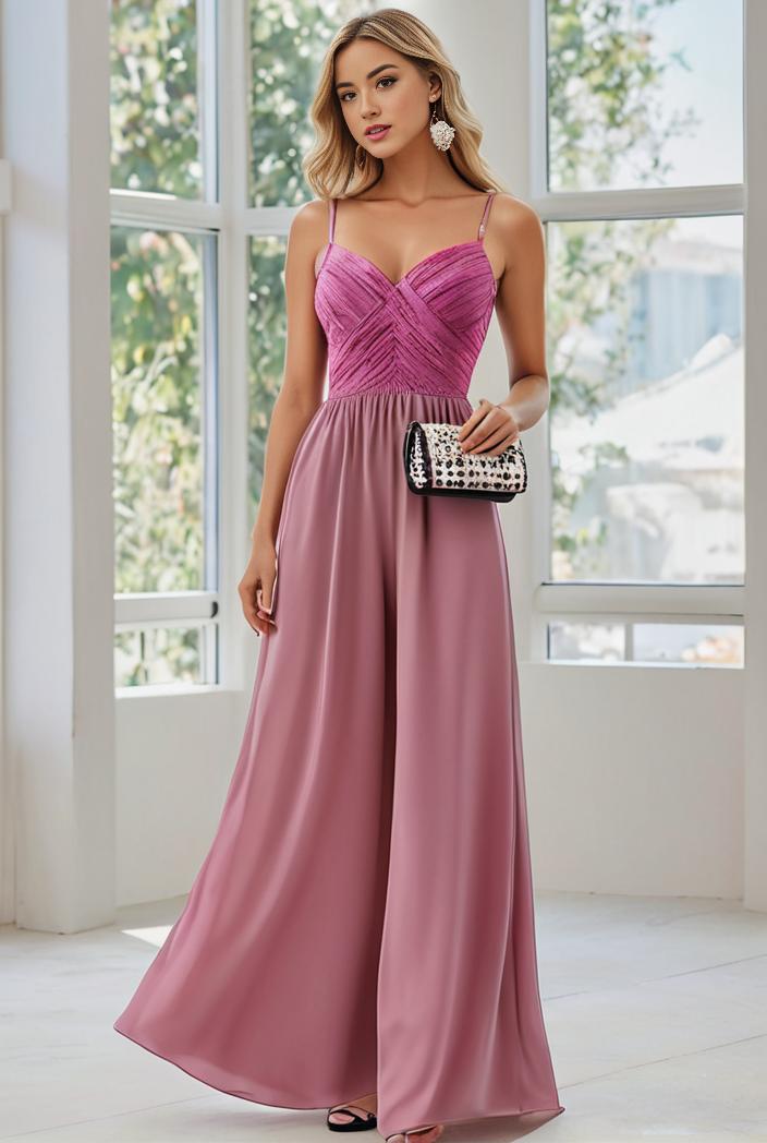 convertible chiffon lace open back spaghetti straps bridesmaid dress 129849