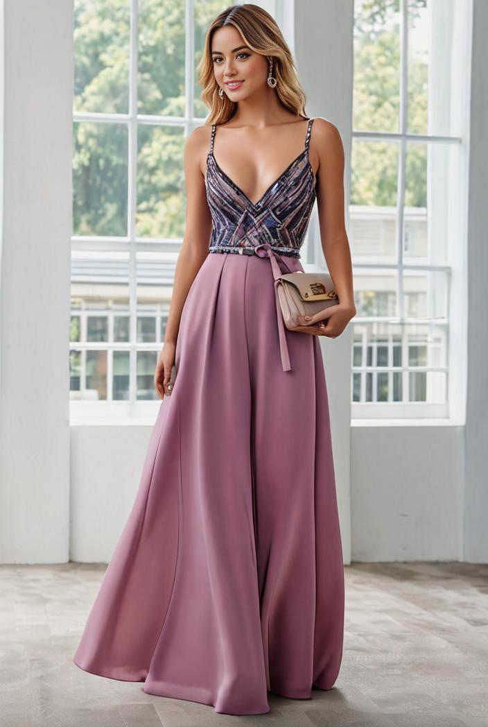 convertible chiffon lace open back spaghetti straps bridesmaid dress 129850