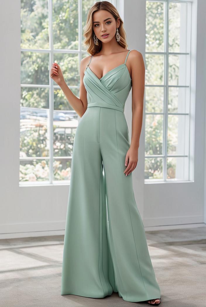 convertible chiffon lace open back spaghetti straps bridesmaid dress 129874