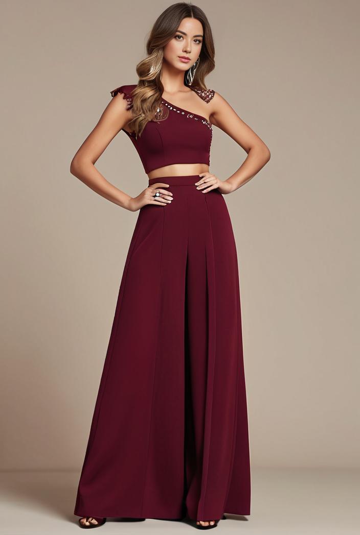 elegant chiffon maxi evening dress with lace cap sleeve 131475