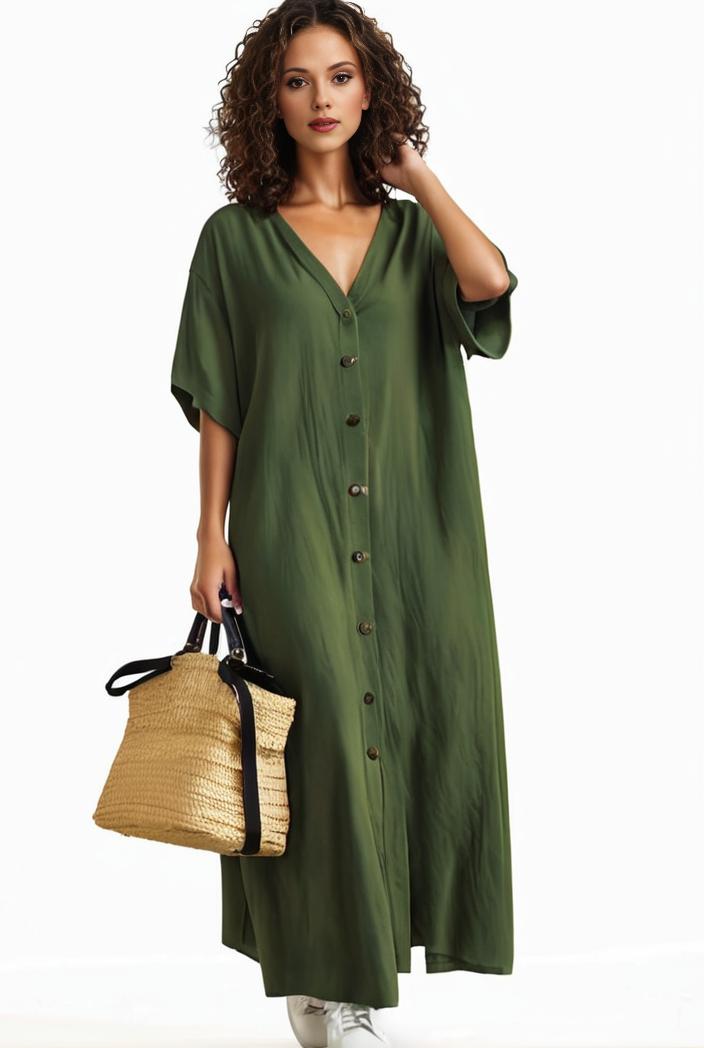 plus size casual dress women s plus solid v neck short sleeve ruffle trim smock dress 100389