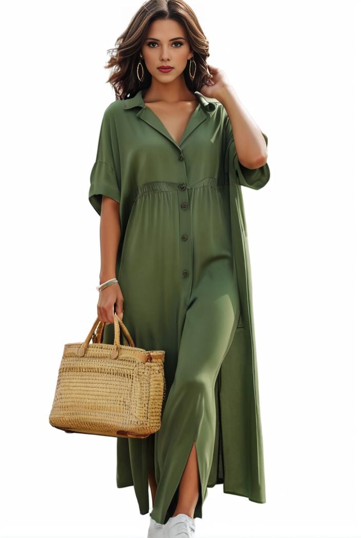 plus size casual dress women s plus solid v neck short sleeve ruffle trim smock dress 100394