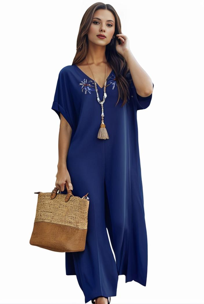 plus size casual dress women s plus solid v neck short sleeve ruffle trim smock dress 100401