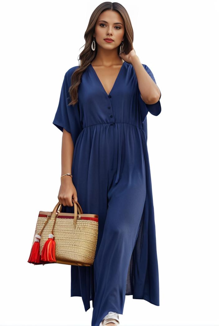 plus size casual dress women s plus solid v neck short sleeve ruffle trim smock dress 100402