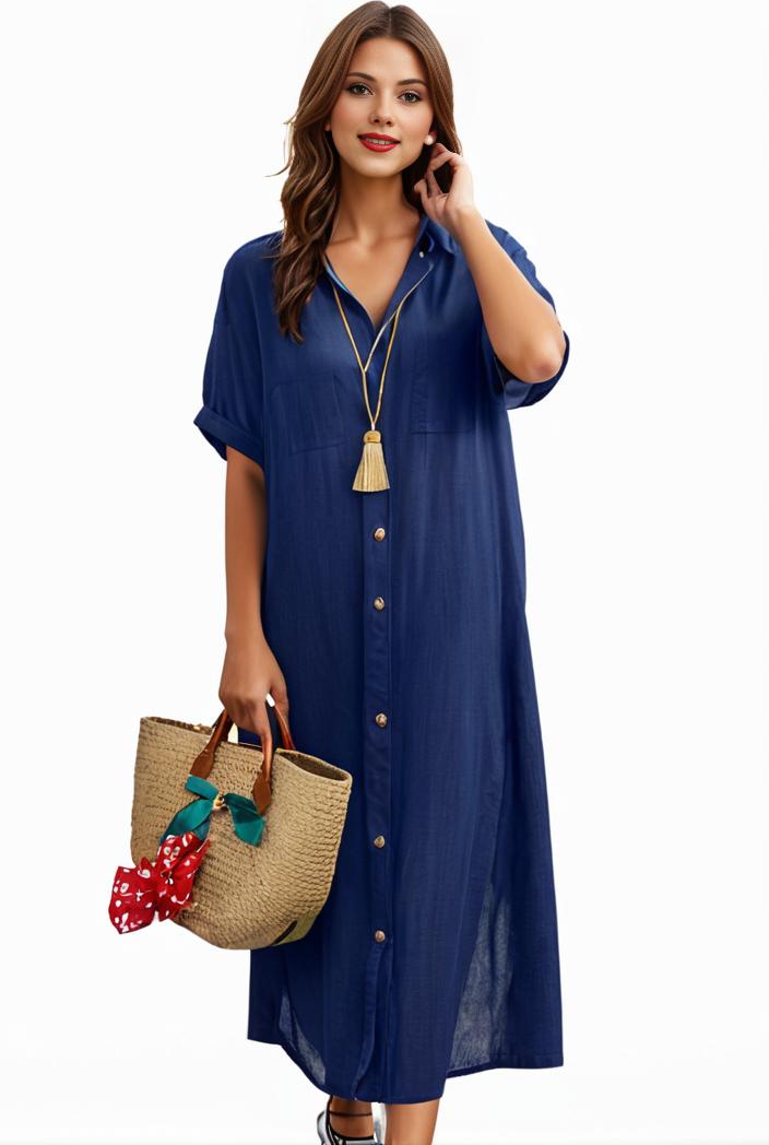 plus size casual dress women s plus solid v neck short sleeve ruffle trim smock dress 100403