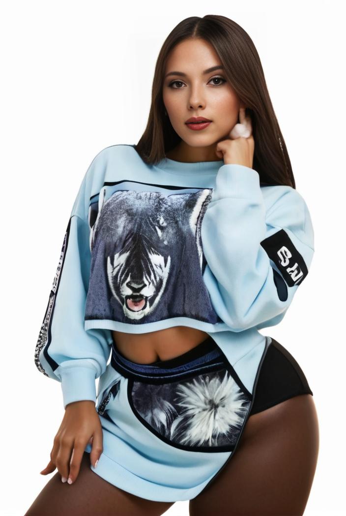 plus size casual sweatshirt women s plus graphic letter print long sleeve round neck slight stretch sweatshirt 100696