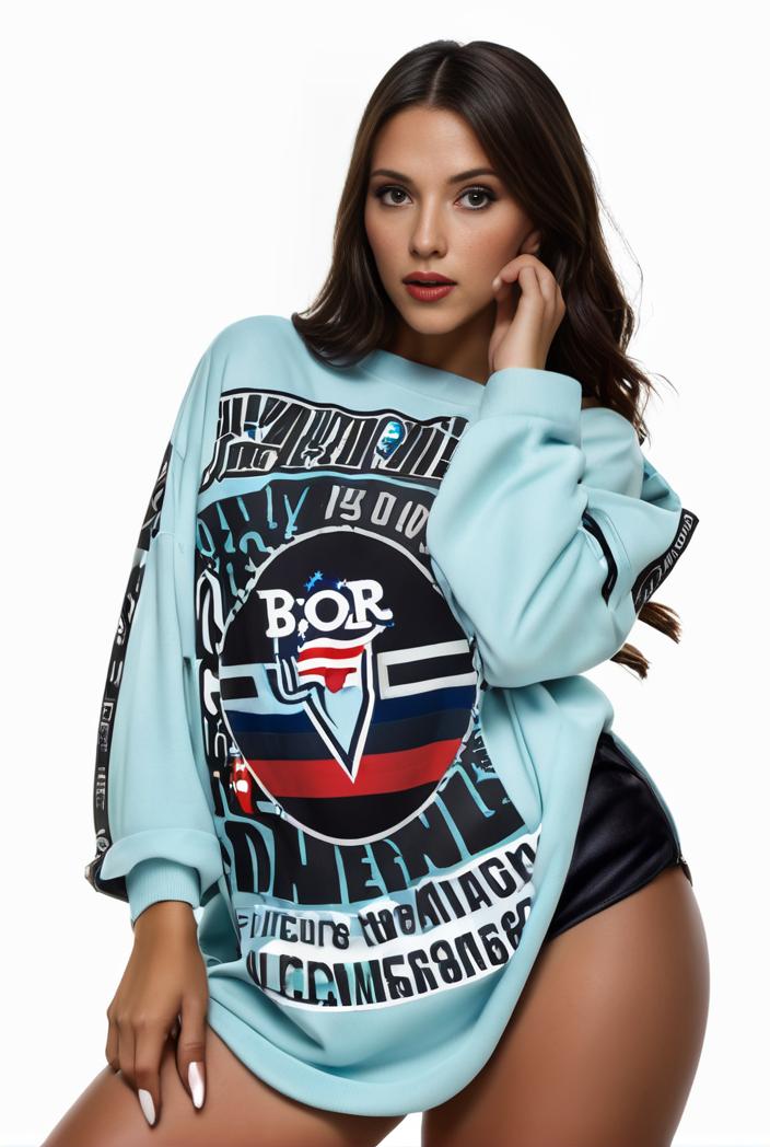 plus size casual sweatshirt women s plus graphic letter print long sleeve round neck slight stretch sweatshirt 100697