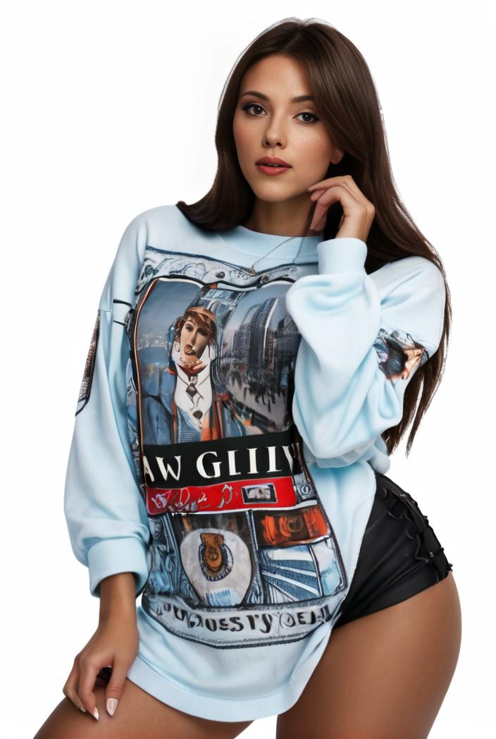 plus size casual sweatshirt women s plus graphic letter print long sleeve round neck slight stretch sweatshirt 100698