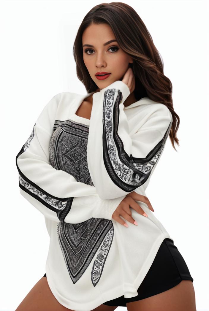 plus size casual sweatshirt women s plus graphic letter print long sleeve round neck slight stretch sweatshirt 100704