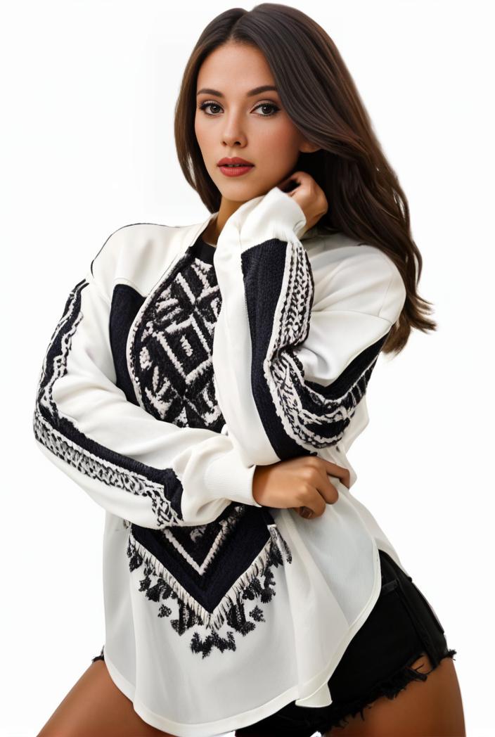 plus size casual sweatshirt women s plus graphic letter print long sleeve round neck slight stretch sweatshirt 100702