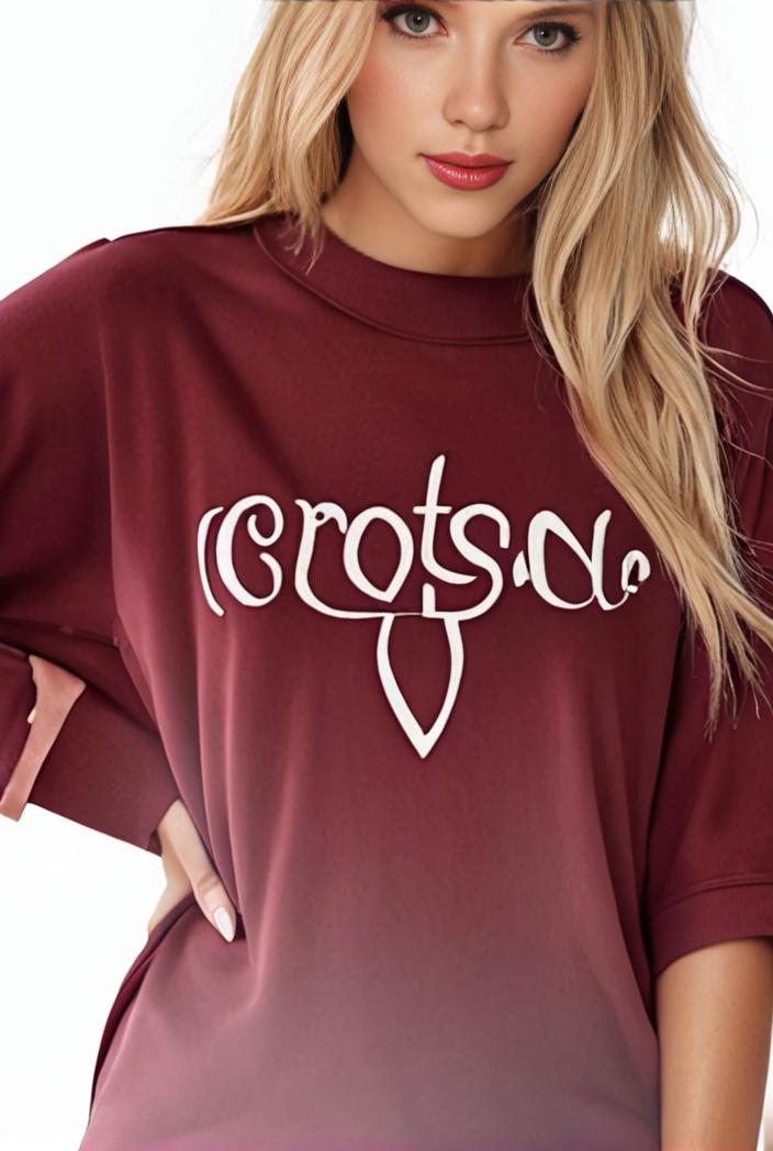 plus size casual sweatshirt women s plus ombre letter heart print raglan sleeve round neck slight stretch pullover sweatshirt 100720