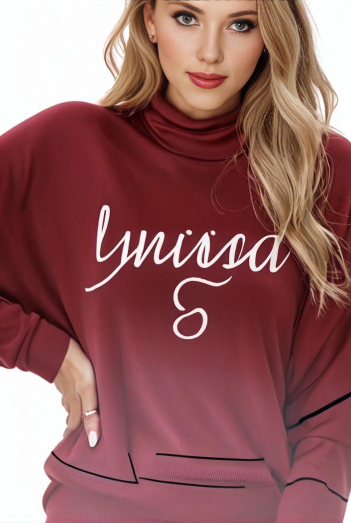 plus size casual sweatshirt women s plus ombre letter heart print raglan sleeve round neck slight stretch pullover sweatshirt 100724