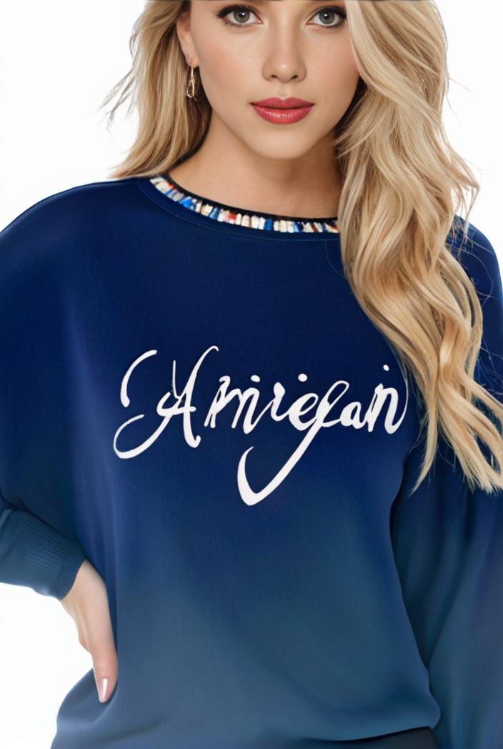 plus size casual sweatshirt women s plus ombre letter heart print raglan sleeve round neck slight stretch pullover sweatshirt 100728