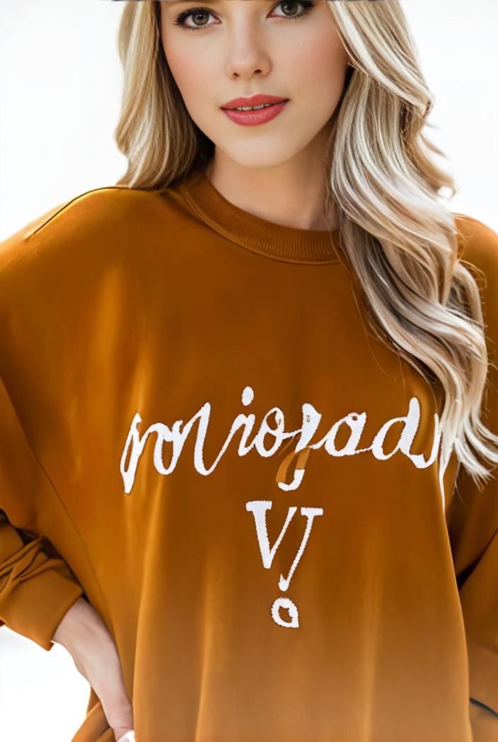 plus size casual sweatshirt women s plus ombre letter heart print raglan sleeve round neck slight stretch pullover sweatshirt 100733