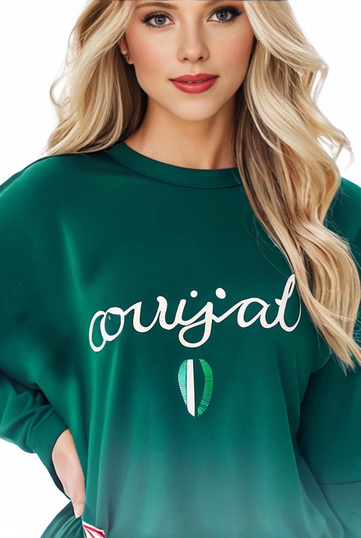 plus size casual sweatshirt women s plus ombre letter heart print raglan sleeve round neck slight stretch pullover sweatshirt 100741