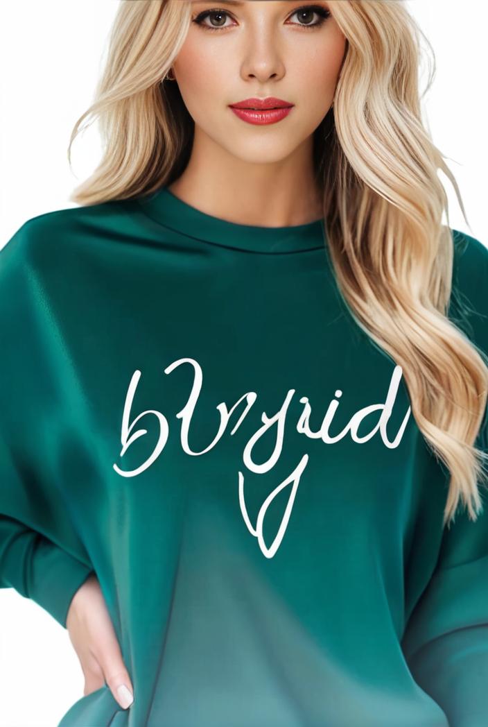 plus size casual sweatshirt women s plus ombre letter heart print raglan sleeve round neck slight stretch pullover sweatshirt 100746