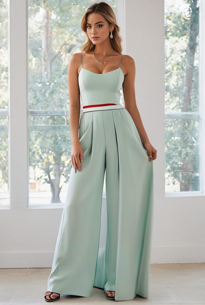 flowy chiffon one shoulder with three straps bridesmaid dress 134122