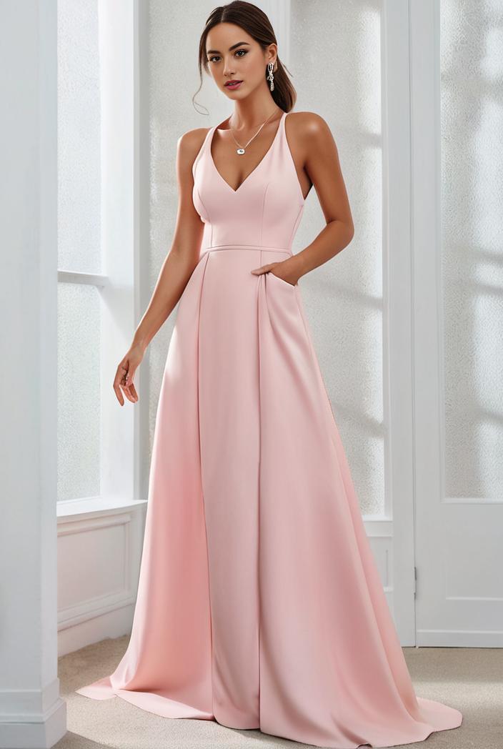 flowy chiffon one shoulder with three straps bridesmaid dress 134130