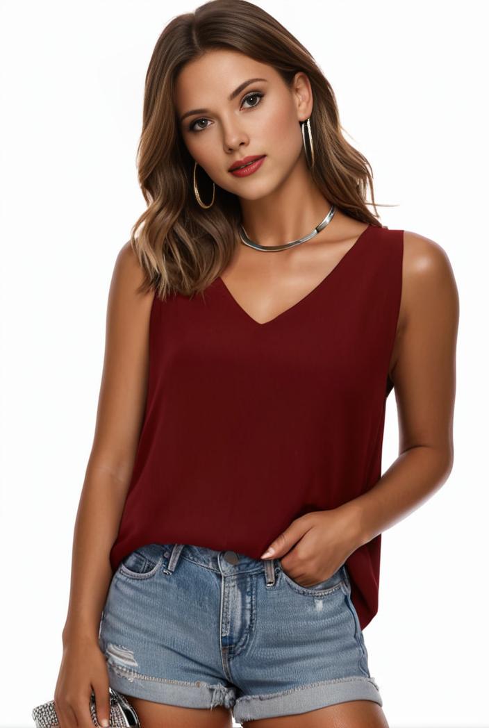 plus size casual tank top women s plus solid square neck pleated medium stretch tank top 101059