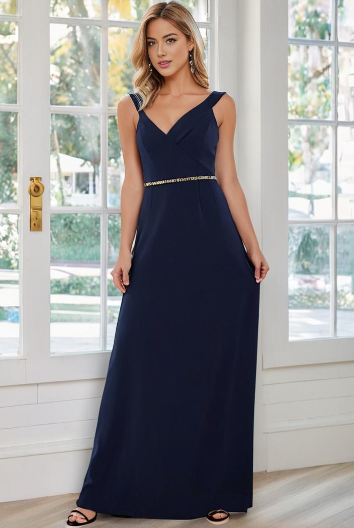 flowy chiffon one shoulder with three straps bridesmaid dress 134135