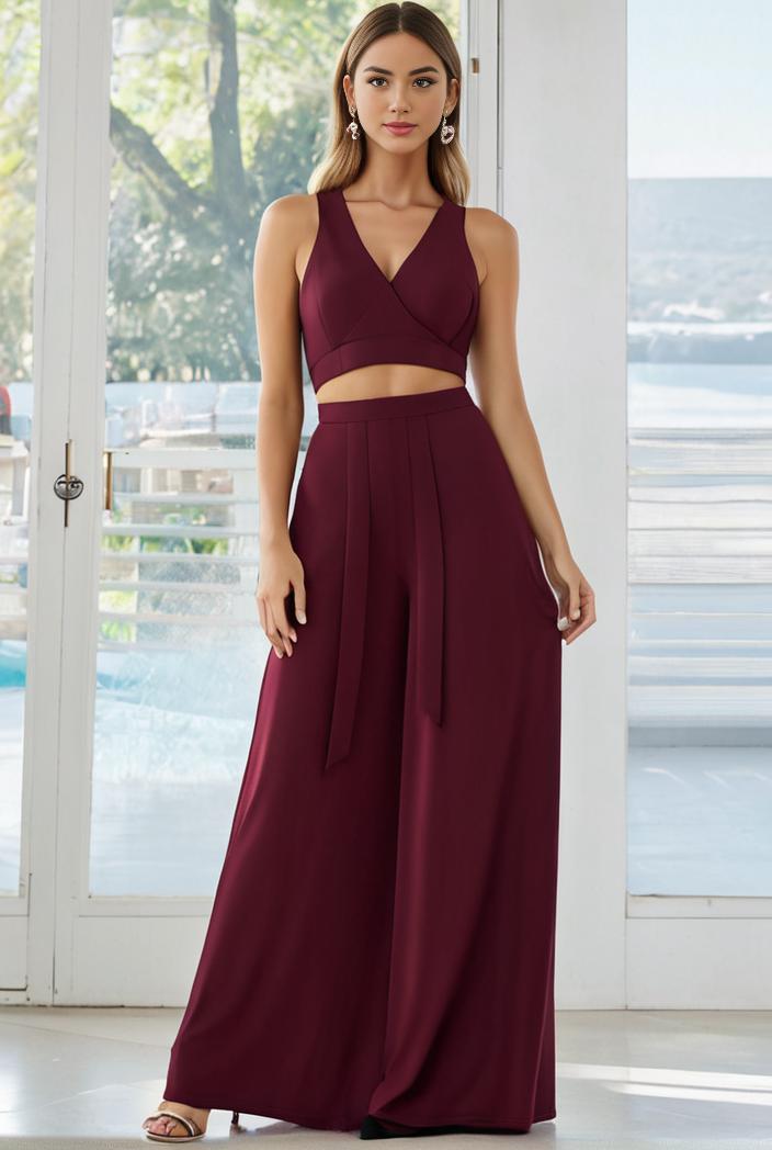 flowy chiffon one shoulder with three straps bridesmaid dress 134141