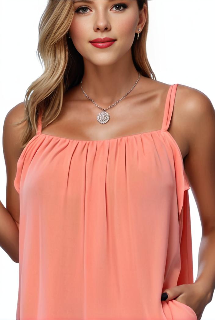 plus size casual tank top women s plus solid square neck slight stretch pleated tank top 101074