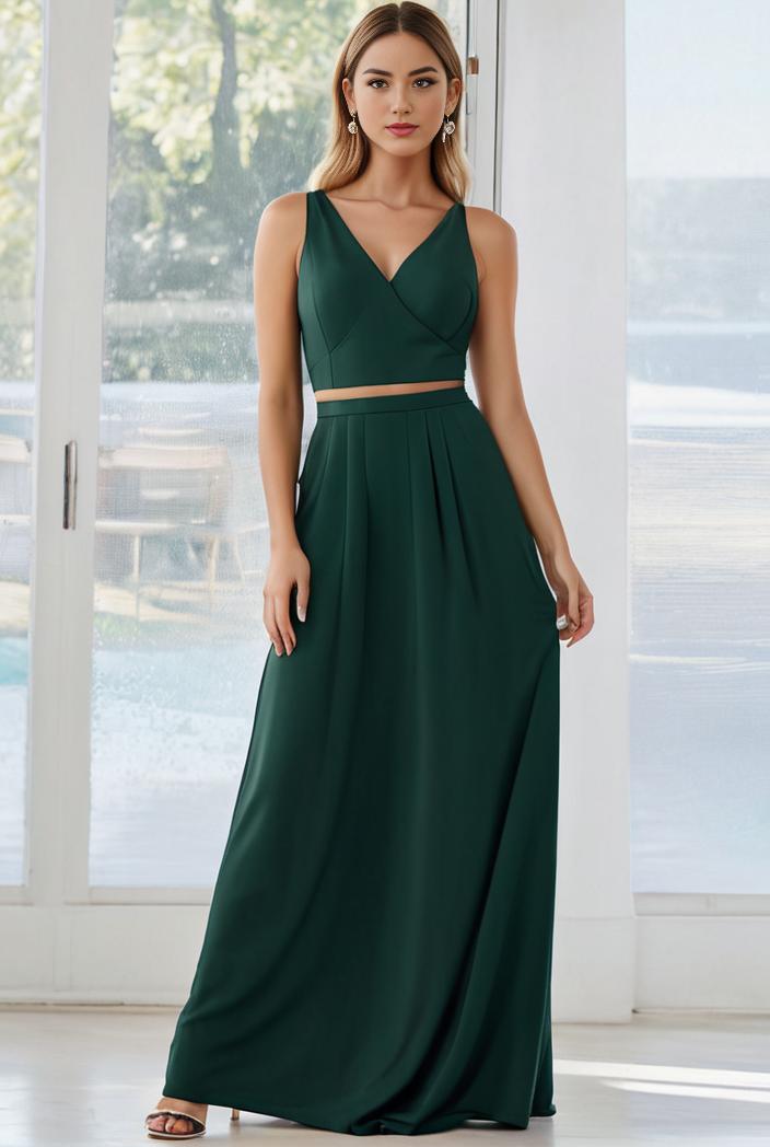 flowy chiffon one shoulder with three straps bridesmaid dress 134173