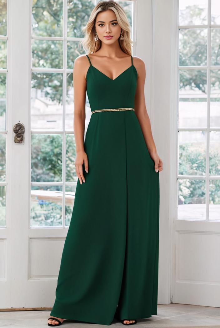 flowy chiffon one shoulder with three straps bridesmaid dress 134174