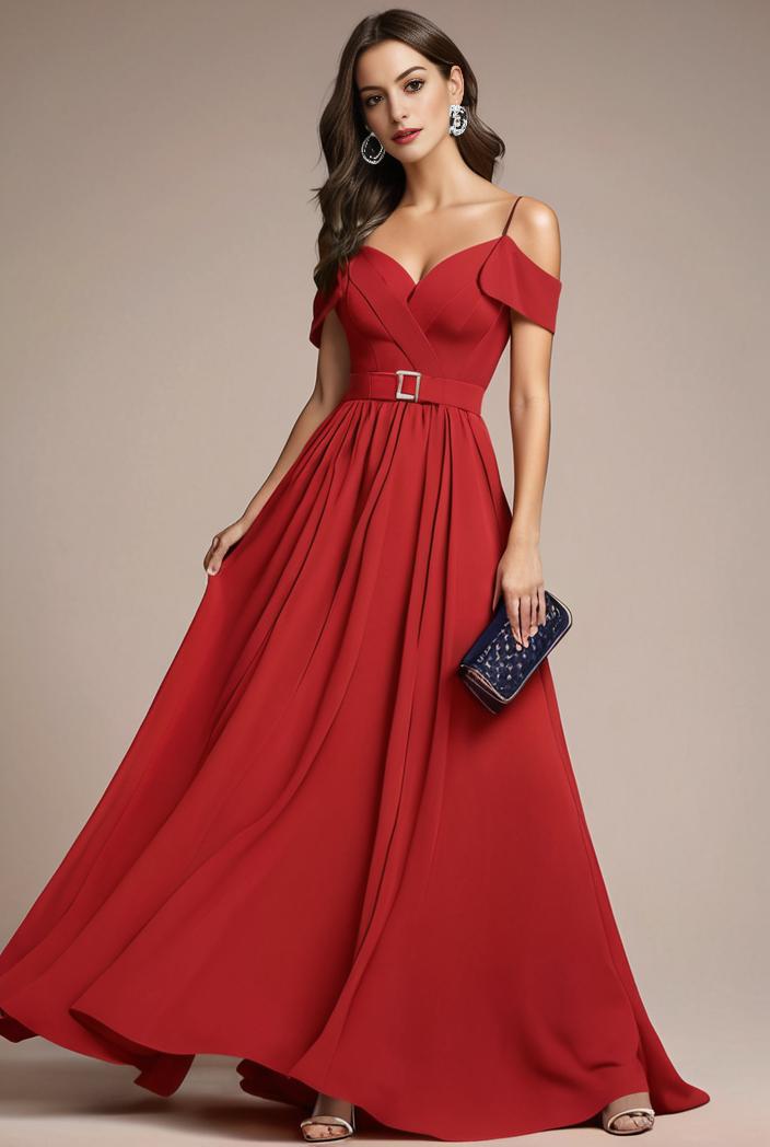 convertible chiffon lace open back spaghetti straps bridesmaid dress 122298