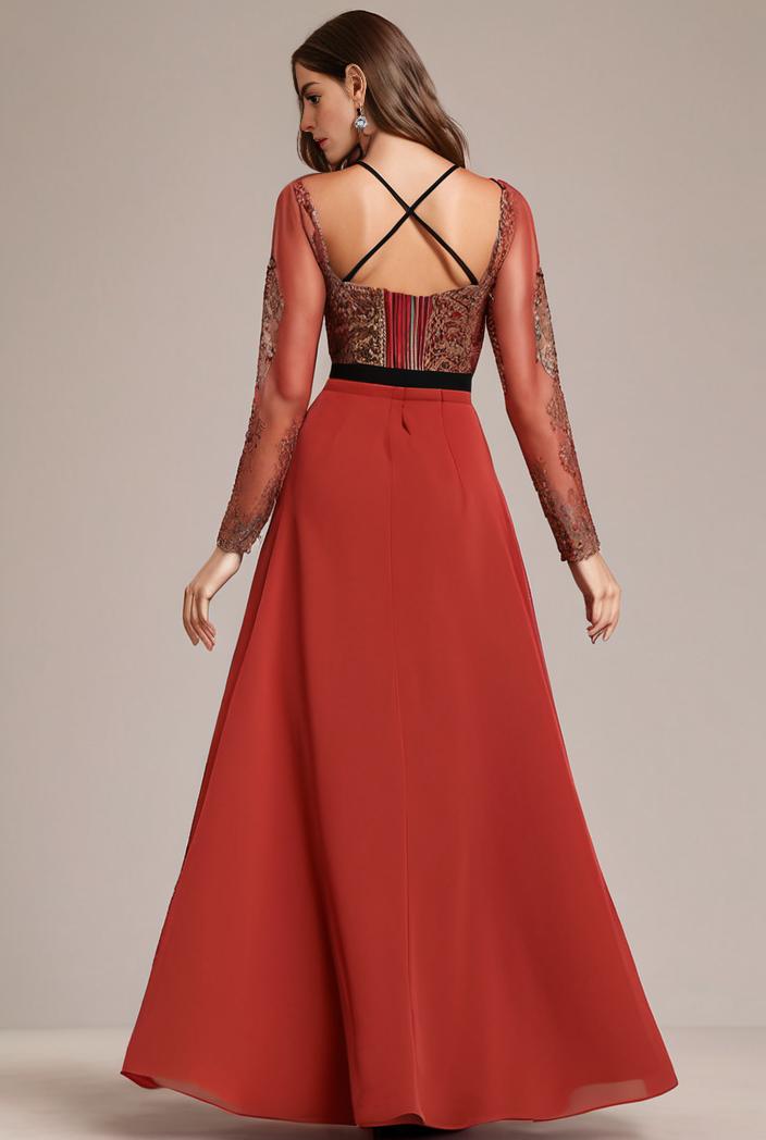 convertible chiffon lace open back spaghetti straps bridesmaid dress 122312