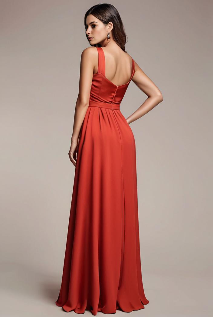 convertible chiffon lace open back spaghetti straps bridesmaid dress 122325