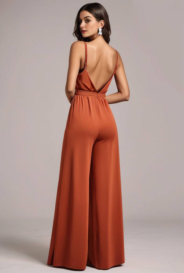 convertible chiffon lace open back spaghetti straps bridesmaid dress 122332