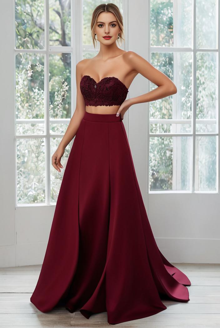 convertible chiffon lace open back spaghetti straps bridesmaid dress 122362