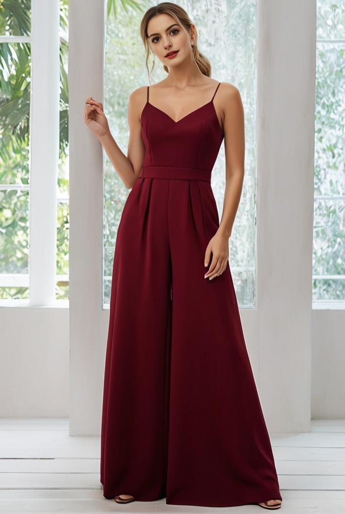 convertible chiffon lace open back spaghetti straps bridesmaid dress 122370