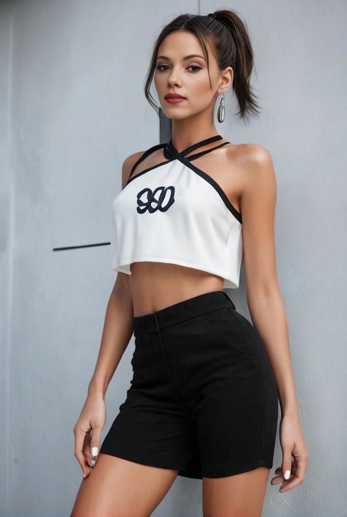 y2k style black denim skirt with cargo pockets 118281